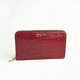 【人気デザイン!!】(ミュウミュウ)miumiu 5M0506型押しクロコラウンドファスナー長財布 AZALEA 並行輸入品