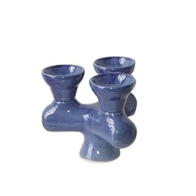 Triple Head Clay Bowl for hookah / nargila