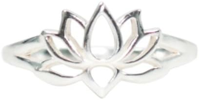 Lotus Blossom Flower Ring in Sterling Silver, #216 (7)