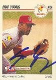 Eric Young, Albuquerque Dukes - Dodgers Affiliate Autographed Card
