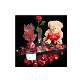 A Single Blue Rose and a Big Treat from InterRose the online Florist of Choice