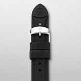 MICHELE 20mm Onyx Silicone Unisex