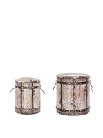 CO.IMPORT Set Puff 2 Uds.