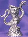 Diamond-Cut Dragon Candle Holder