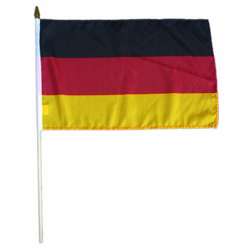 Stockfahne Deutschland 30 x 45 cm