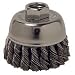 Weiler 2 3/4 Single Row General Duty .014 Knot Steel Wire Cup Brush With 5/8 - 11 UNC Arbor Hole