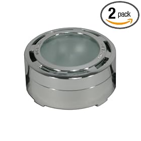 American Lighting LVPX40CH 120-Volt Under Cabinet Xenon Puck Lighting Kit, 2 Pack, Chrome
