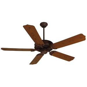 Craftmade PF52BS 52-Inch Porch Fan with B552S-OLOK Outdoor Light Oak Blade Set,... by Craftmade