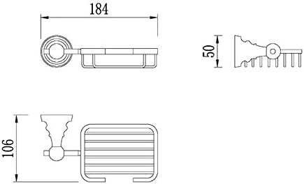 Hai Lighting Solid Zinc Alloy Soap Basket Bathroom Soap Dish Soap Dishes Wall-mounted Holders ,Chrome