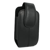 Axiom Brand Black Leather Case Vertical for Samsung: A257 Magnet / Shift, A637, A837 Rugby, A867 Eternity, A877 Impression/Genie, A897 Mythic, A927 Flight 2, i637 Jack, i900 / i910 Omnia, i9000 Galaxy S, M360, M540 Rant, M550 Exclaim, M850 Instinct HD S50, M900 Moment, M910 Intercept, M920 Transform, R350/R351 Freeform, R360 Freeform II, R560 Messager II / R561 Vice, R800 Delve, R810 Finesse, R850 Caliber, R860 Caliber, R900 Craft, S30 M810 Instinct Mini, T349, T459 Gravity, T469 Gravity II, T559 Comeback, T919 Behold, T929 Memoir, T939 Behold 2, U820 Reality, U960 Rogue
