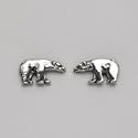 Small Polar Bear Stud Earrings