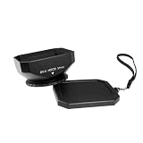 Mennon DV-s 37 Screw Mount 37mm Digital Video Camcorder Lens Hood with White Balance and Regular Caps, Black