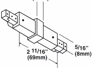 contech lighting-Con-Tech Lighting Single Circuit Connectors Track Accessory Images