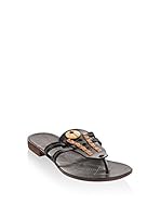 Bueno Sandalias planas (Negro)