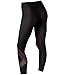 2XU Womens Mid-Rise Compression Tights (Black/sunset, S)