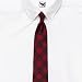 buffalo plaid w/ leaf tie