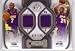 2009-10 SP Game Used Combo Materials #CMBO Kobe Bryant / Lamar Odom - Los Angeles Lakers (Piece of Authentic Game-Worn Jersey - Serial #d to 155) (Basketball Cards)