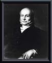 Art Poster Metal Framed Print - President John Quincy Adams - Artist: National Archive- Poster Size: 10 X 8
