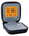 Professional Global Atomic Travel Alarm Clock Digital Multi Band World Radio Controlled w/ Integrated Protective Pouch Case