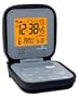 Professional Global Atomic Travel Alarm Clock Digital Multi Band World Radio Controlled w/ Integrated Protective Pouch Case