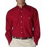 Men's Wrinkle-Free Poplin Shirt with Pocket at Bill Blass