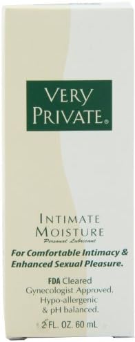Intimate Moisture 2oz, Premium Grade Water Based Lubricant. 100% Natural, Non Sticky, Long Lasting. FDA Approved and OBgyn.net "Seal of Approval". by Very Private
