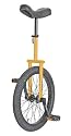 18 inch Flat Top Yellow Unicycle by Sun