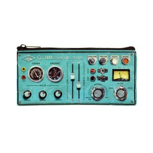 Blue Q Control Panel Pencil Case