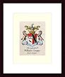Art Poster Wood Framed Print - Stemma Araldico - Artist: unknown- Poster Size: 15 X 11