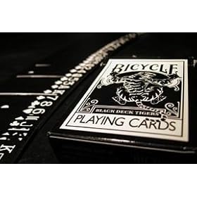  Bicycle BLACK Tiger Playing Cards Deck by Ellusionist (RARE)