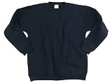 Produkt-Bild: L&auml;ssiges Sweatshirt uni schwarz S-4XL