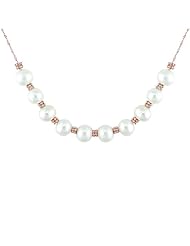 14k Pink Gold Freshwater White Pearl Necklace (6.5-7.0mm)