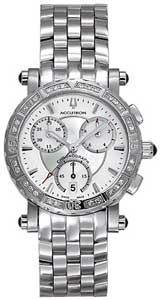 Buy Accutron Watches- Accutron Courchvele Chronograph with Diamonds and Black Onyx Cabochon Crown and... by accutron