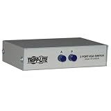 Tripp Lite Manual VGA/SVGA Monitor Switch 2 Ports External Wired Fullyshielded Rugged Metal Case