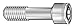 M12-1.75 x 100mm A2 Stainless Steel Socket Head Cap Screw, 5 pk.