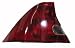 2001-2003 Honda Civic Left Side Rear Only -- Rear Tail Lamp Light Coupe, ,outer replaces OEM 33551-S5P-A01 Interchange 166-59221 Partslink HO2800134