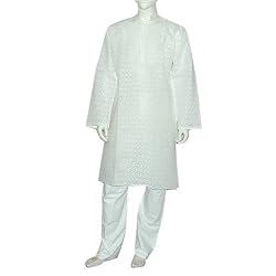 Men Kurta Pajama Casual Clothes of India Size M Chest :40 (chgkp065)