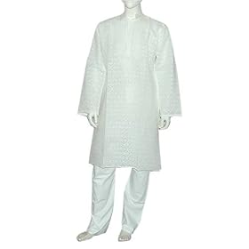 Men Kurta Pajama Casual Clothes of India Size M Chest :40 (chgkp065)