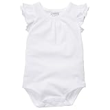 OshKosh B'Gosh White Flutter Sleeve Bodysuit