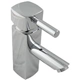 Chrome Bathroom Lever Tap with Pop up Basin Waste