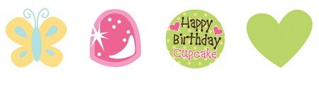 Creative Converting Sweet Treats Cupcake Topper Decorative Picks, 12 Count