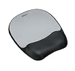 Fellowes Memory foam Mouse Pad/Wrist Rest- Silver Streak (9175801)