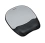 Fellowes Memory foam Mouse Pad/Wrist Rest- Silver Streak (9175801)