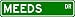 MEEDS Street Sign ~ Personalized Family Lastname Sign ~ Gameroom, Basement, Garage Sign Novelty** METAL ALUMINUM