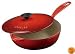 Le Creuset Enameled Cast-Iron 3-Quart Saucier Pan, Red