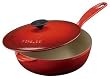 Le Creuset Enameled Cast-Iron 3-Quart Saucier Pan, Red
