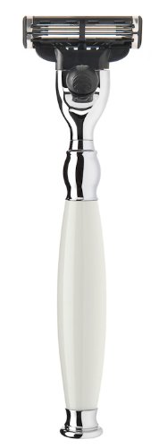 M&Uuml;HLE - 3-Klingen Mach3&reg; Nassrasierer - SOPHIST Serie - Griff Porzellan wei&szlig; Preisvergleich