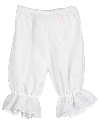Little Zazzy Little Girls White Pantaloon Pettipants Bloomer Under-pants