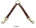 Mendota ME10825 Two Dog Coupler - Chestnut - 0.75 x 25 Inch