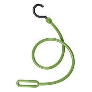 The Perfect Bungee 30-Inch Loop End Bungee Cord with Nylon Hook and Loop, JD Green